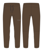 Le Bent Womens Heavyweight Grid Fleece Jogger (26/27) Cocoa