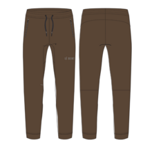 Le Bent Womens Heavyweight Grid Fleece Jogger (26/27) Cocoa