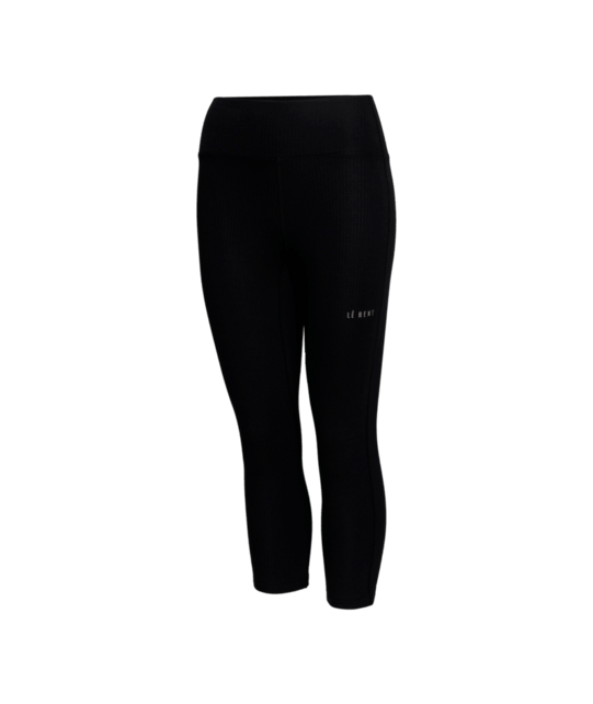 Le Bent Womens Heavyweight Grid Fleece 3/4 Bottom (26/27) Black