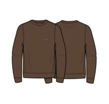 Le Bent Womens Heavyweight Grid Fleece Sweater (26/27) Cocoa