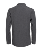 Le Bent Mens Heavyweight Grid Fleece 1/4 Zip (26/27) Dark Heather Grey