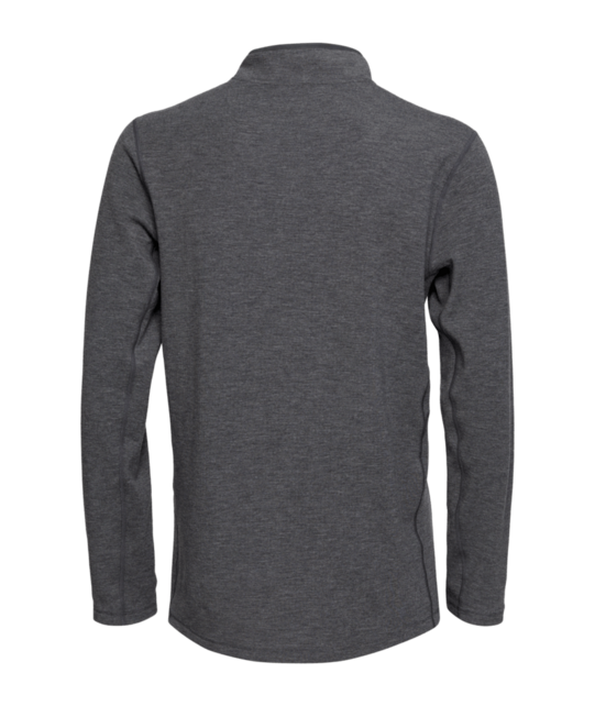 Le Bent Mens Heavyweight Grid Fleece 1/4 Zip (26/27) Dark Heather Grey