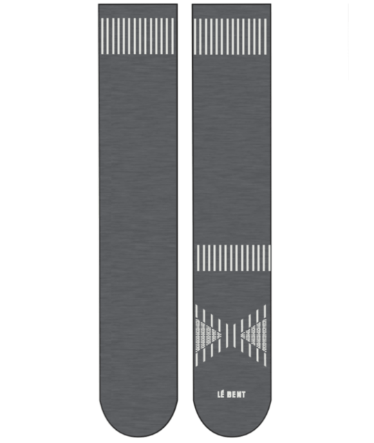 Le Bent Zero Cushion Bootfit Snow Sock (26/27) Dark Heather Grey