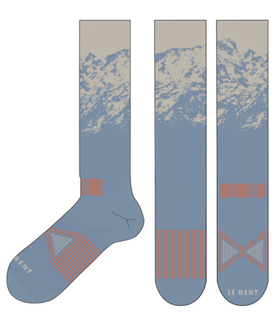 Le Bent Sammy Carlson Pro Series Light Cushion Snow Sock (26/27) Frost