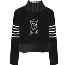 Krimson Klover Apres Mock Neck (26/27) Black/Snow Dog