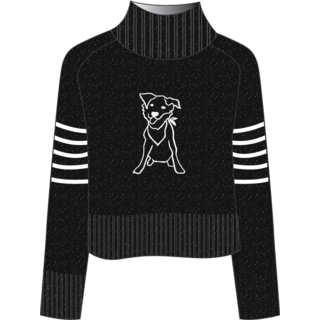 Krimson Klover Apres Mock Neck (26/27) Black/Snow Dog
