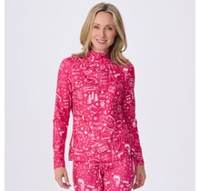 Krimson Klover Graffiti Top (26/27) Pink