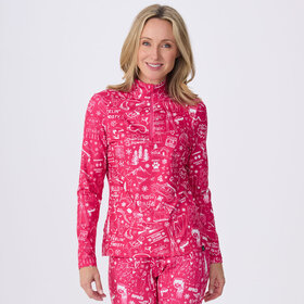 Krimson Klover Graffiti Top (26/27) Pink