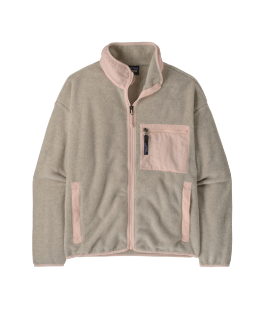 Patagonia W's Synch Jkt (26/27) Oatmeal Heather W/Pink Frost