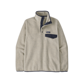 Patagonia M's Lw Synch Snap-T P/O (26/27) Oatmeal Heather W/New Navy