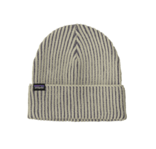 Patagonia Fishermans Rolled Beanie (26/27) Contrast Stripe: Weathered Stone O/S