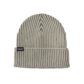 Patagonia Fishermans Rolled Beanie (26/27) Contrast Stripe: Weathered Stone O/S