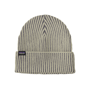 Patagonia Fishermans Rolled Beanie (26/27) Contrast Stripe: Weathered Stone O/S