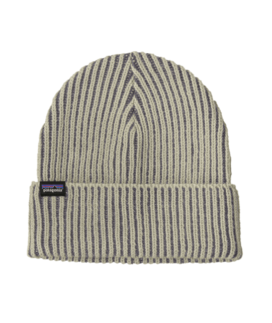 Patagonia Fishermans Rolled Beanie (26/27) Contrast Stripe: Weathered Stone O/S