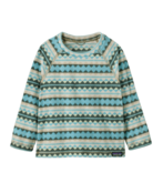 Patagonia Baby Micro D Crew (26/27) Diamond Stripe: Snowmelt Blue