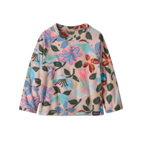 Patagonia Baby Micro D Crew (26/27) Hopes And Blooms: Fuzzy Mauve