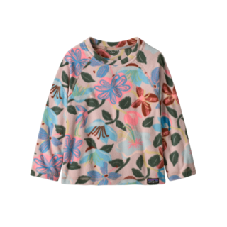 Patagonia Baby Micro D Crew (26/27) Hopes And Blooms: Fuzzy Mauve