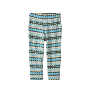 Patagonia Baby Micro D Bottoms (26/27) Diamond Stripe: Snowmelt Blue