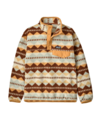 Patagonia K's Lw Synch Snap-T P/O (26/27) Diamond Stripe: Flurry Green