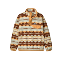 Patagonia K's Lw Synch Snap-T P/O (26/27) Diamond Stripe: Flurry Green