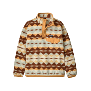 Patagonia K's Lw Synch Snap-T P/O (26/27) Diamond Stripe: Flurry Green