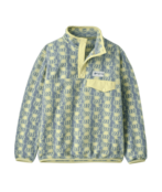 Patagonia K's Lw Synch Snap-T P/O (26/27) Hut Tripper Label: Sun Quilt Blue Sage