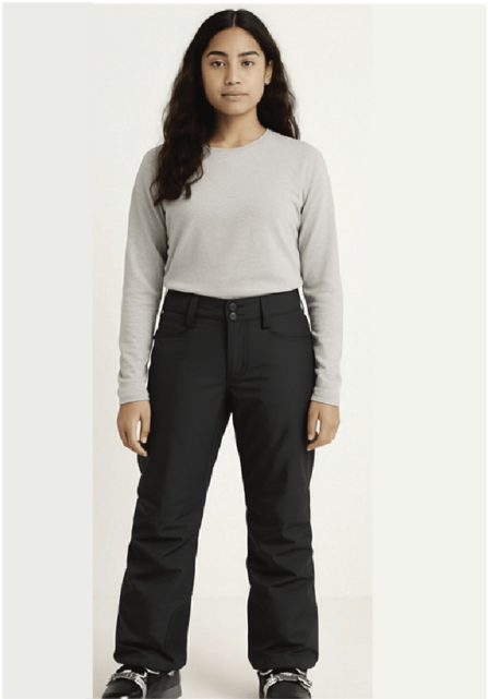 Roxy Girls Backyard Pant (26/27) Black