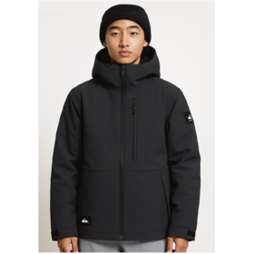 Quicksilver Boys Mission Solid Jacket (26/27) Black