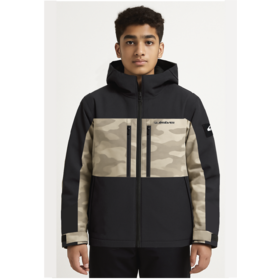 Quicksilver Boys Double Black Jacket (26/27) Black