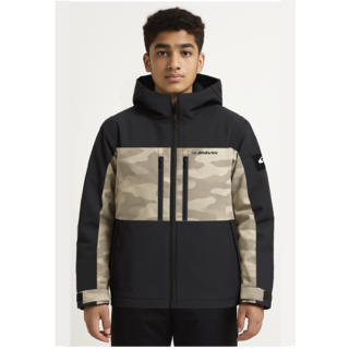Quicksilver Boys Double Black Jacket (26/27) Black