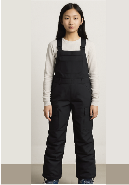 Roxy Girls Nonstop Bib (26/27) Black