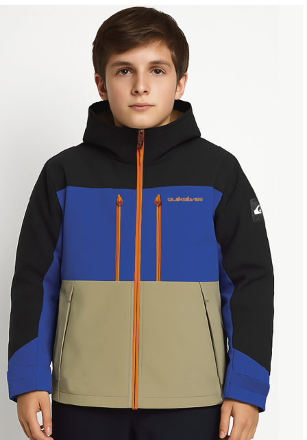 Quicksilver Boys Cruiser Run Jacket (26/27) Palace Blue