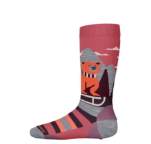 Smartwool Kids' Ski Light Cushion Sleigh Bear Otc Socks (26/27) Garden Pink