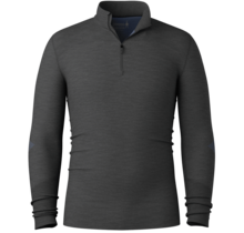 Smartwool Men's Intraknit Thermal Merino Base Layer 1/4 Zip (26/27) Charcoal-Nightfall Blue