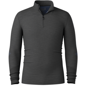 Smartwool Men's Intraknit Thermal Merino Base Layer 1/4 Zip (26/27) Charcoal-Nightfall Blue