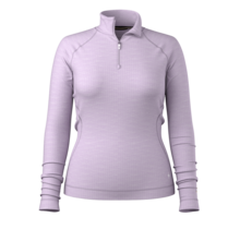 Smartwool Women's Classic Thermal Merino Base Layer 1/4 Zip Boxed (26/27) Lavender Sky Heather