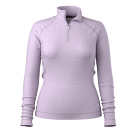 Smartwool Women's Classic Thermal Merino Base Layer 1/4 Zip Boxed (26/27) Lavender Sky Heather