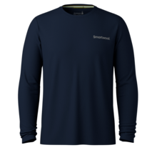Smartwool Men's Bearly Plaid Active Long Sleeve Graphic Tee (26/27) Deep Navy