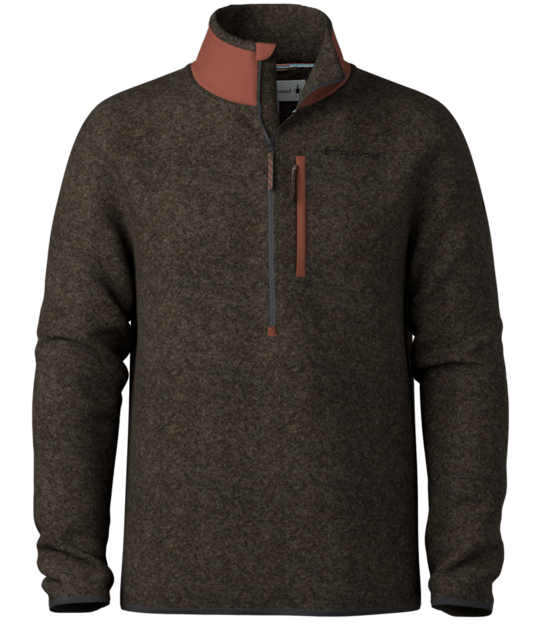 Smartwool Men's Second Cut Fleece 1/2 Zip (26/27) Burnt Sienna