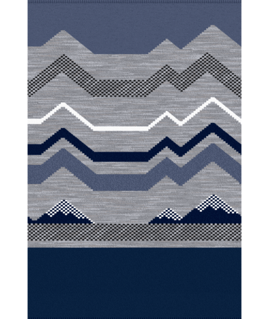 Smartwool Ski Targeted Cushion Expanding Horizons Otc Socks (26/27) Nightfall Blue