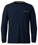 Smartwool Men's Bearly Plaid Active Long Sleeve Graphic Tee (26/27) Deep Navy