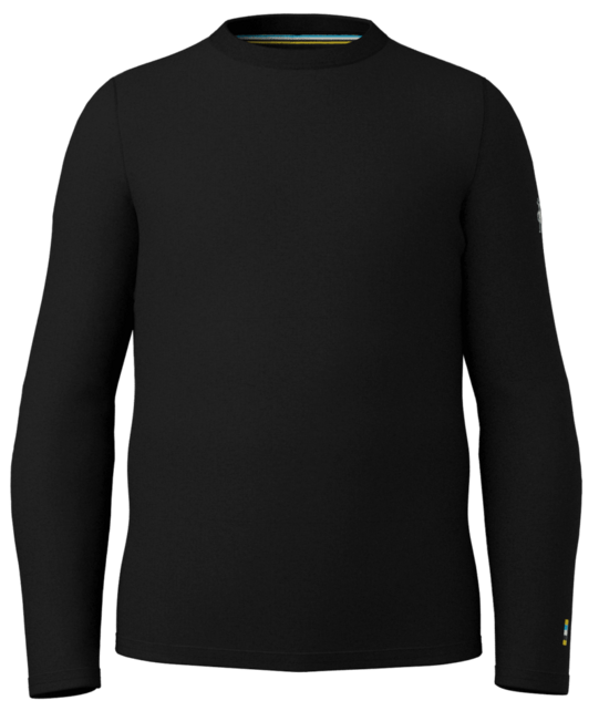 Smartwool Kids' Classic Thermal Merino Base Layer Crew Boxed (26/27) Black
