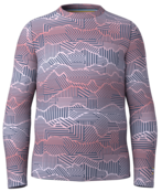 Smartwool Kids' Classic Thermal Merino Base Layer Crew Boxed (26/27) Nightfall Linear Peaks