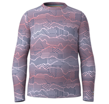 Smartwool Kids' Classic Thermal Merino Base Layer Crew Boxed (26/27) Nightfall Linear Peaks
