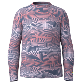 Smartwool Kids' Classic Thermal Merino Base Layer Crew Boxed (26/27) Nightfall Linear Peaks