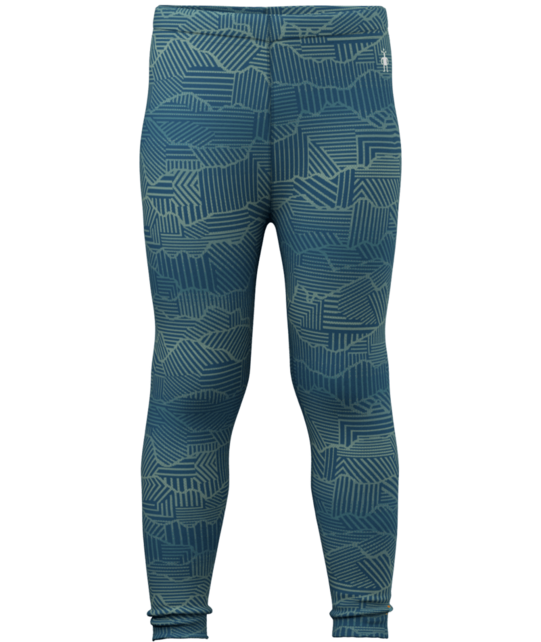 Smartwool Kids' Classic Thermal Merino Base Layer Bottom Boxed (26/27) Indigo Linear Peaks