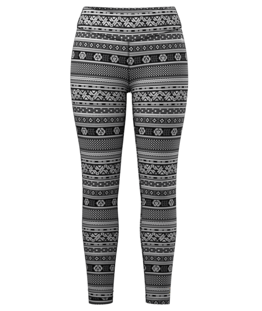 Smartwool Women's Classic Thermal Merino Base Layer Bottom Boxed (26/27) Black Fair Isle Fun