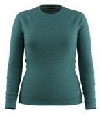 Smartwool Women's Classic Thermal Merino Base Layer Crew Boxed (26/27) Dark Teal Heather