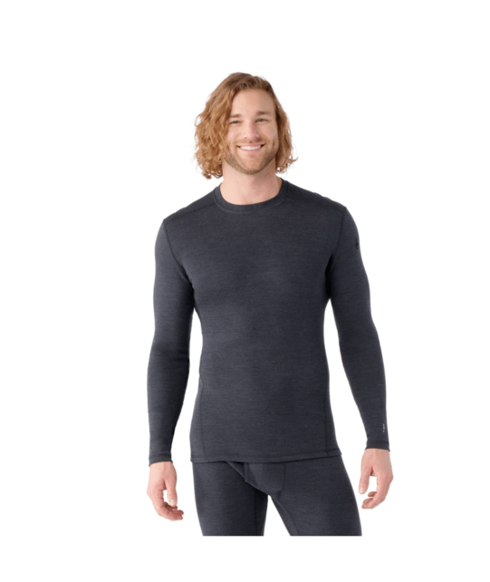 Smartwool Men's Classic Thermal Merino Base Layer Crew Boxed (26/27) Charcoal Heather