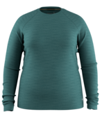 Smartwool Women's Classic Thermal Merino Base Layer Crew Plus Boxed (26/27) Dark Teal Heather